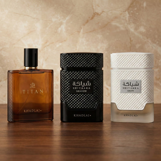 Khadlaj Discovery Set - Featuring Titan & scents inspired by Emporio Armani